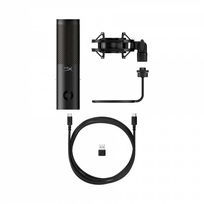 Мікрофон геймінговий HyperX QuadCast 2 S, Omni/Uni/Bi, USB-A, 3м, NGenuity, RGB, чорний