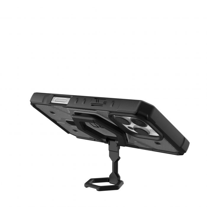Чохол+магнітне кільце-тримач UAG для iPhone 16 Pro Max, Pathfinder Clear Magsafe, Ash/Black Stand