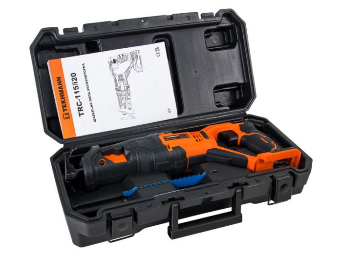 Пила шабельна акумуляторна Tekhmann TRC-115/i20 20В пропил 115мм хід 22мм 1.7кг без АКБ та ЗП