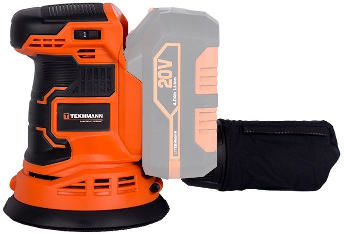 Шліфмашина ексцентрикова акумуляторнаTekhmann TCOS-125/i20 20В 125 мм 0-9000об·хв без АКБ та ЗП