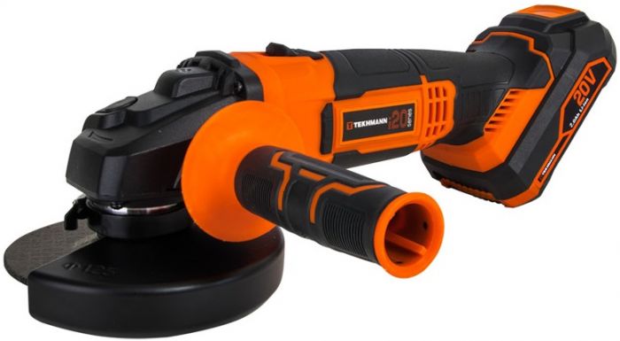 Шліфмашина кутова акумуляторна Tekhmann TAG-125/i20 kit 125мм 1250ВТ 3000-11000об·хв 2.1кг