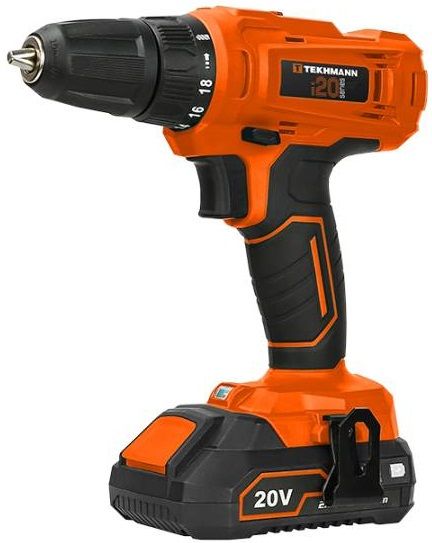 Шурупокрут-дриль акумуляторний Tekhmann TCD-30/i20 KIT 20В 30 Нм 1x2.0А·год 0-400·1500об·хв 1.7кг