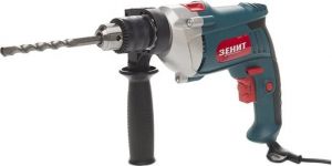 Дриль ударний Зеніт ЗД-1000 1000Вт зубчастий патрон 13мм 0-2800об·хв 1.9кг
