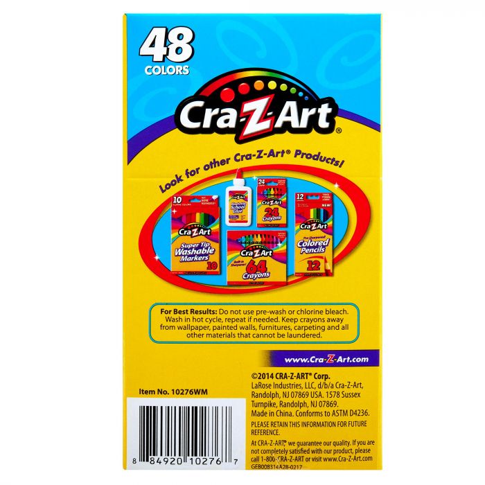 Крейда воскова Cra-Z-Art легкозмивна, 48шт