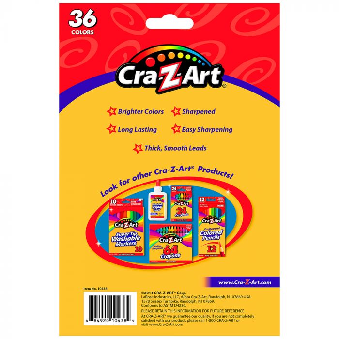Кольорові олівці Cra-Z-Art 36шт