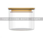 Банка для зберігання Ardesto Fresh 500мл, скло, пластик, прозорий