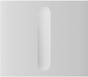 Кнопка центральна для одноклавішного вертикального вимикача димера Ajax CenterButton Dimmer Vertical 1-gang 2-way for LightSwitch, Jeweler, бездротовий, білий