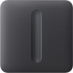 Кнопка для одноклавішного вимикача димера Ajax SoloButton Dimmer 1-gang 2-way for LightSwitch, Jeweler, бездротовий, graphite