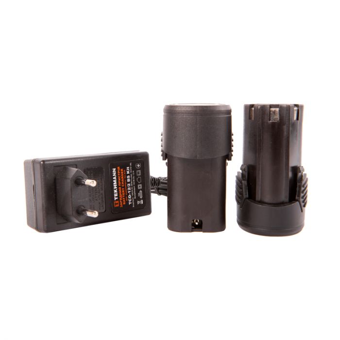 Шурупокрут-дриль акумуляторний Tekhmann TCD-12/2 BS Kit 12В 1х2А·год 30Нм 0-400·1400об·хв 1кг кейс з приляддям
