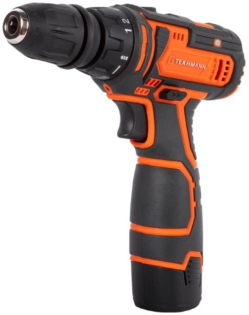 Шурупокрут-дриль акумуляторний Tekhmann TCD-12/2 BS Kit 12В 1х2А·год 30Нм 0-400·1400об·хв 1кг кейс з приляддям