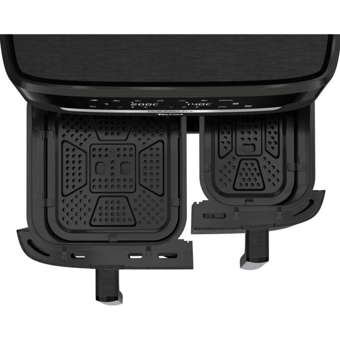 Мультипіч Tefal Dual Easy Fry XXL, 2700Вт, чаша-6.5+4.5л, сенсорне керув., 2 чаши, гриль, пластик, чорний