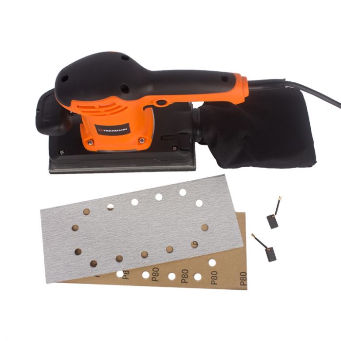 Шліфмашина вібраційна Tekhmann TOS-500 500Вт платформа 115х230 11000кол·хв 1.9кг