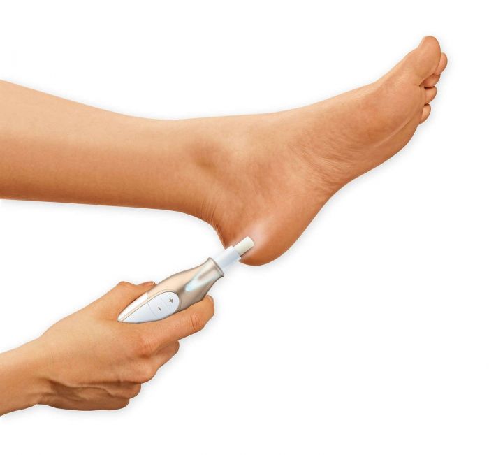 Манікюрний набір Beurer, аккумул., насадок-10, з підсвіткою, біло-золотий