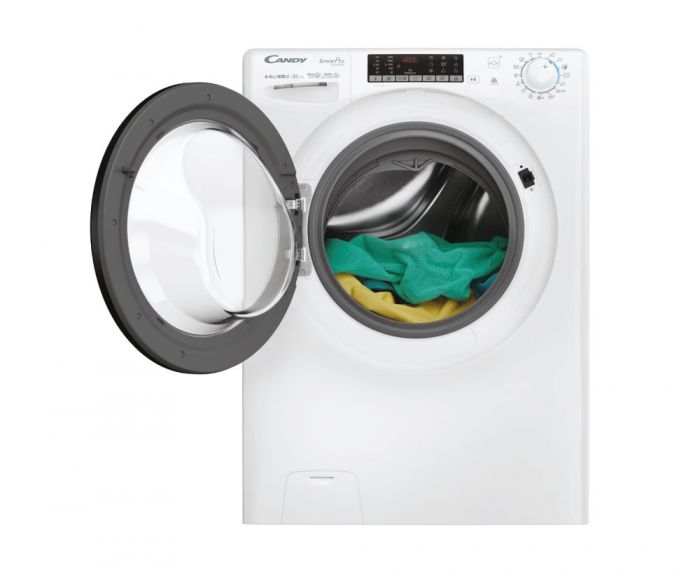 Прально-сушильна машина Candy фронтальна, 6(4)кг, 1400, A, 45.4см, дисплей, пара, інвертор, білий