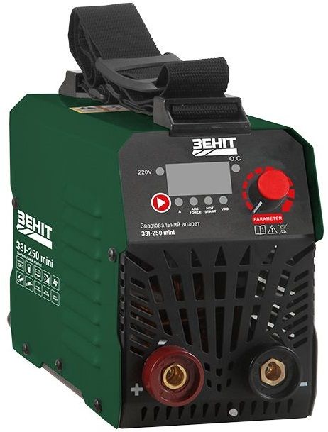 Зварювальний апарат інверторний Зеніт ЗЗІ-250 mini 30-250А 5.1кВА 220В Hot start VRD 2.9кг