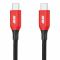 Кабель 2E USB-C > USB-C заряджання/синхронізації 100Вт PD, 1м, чорний