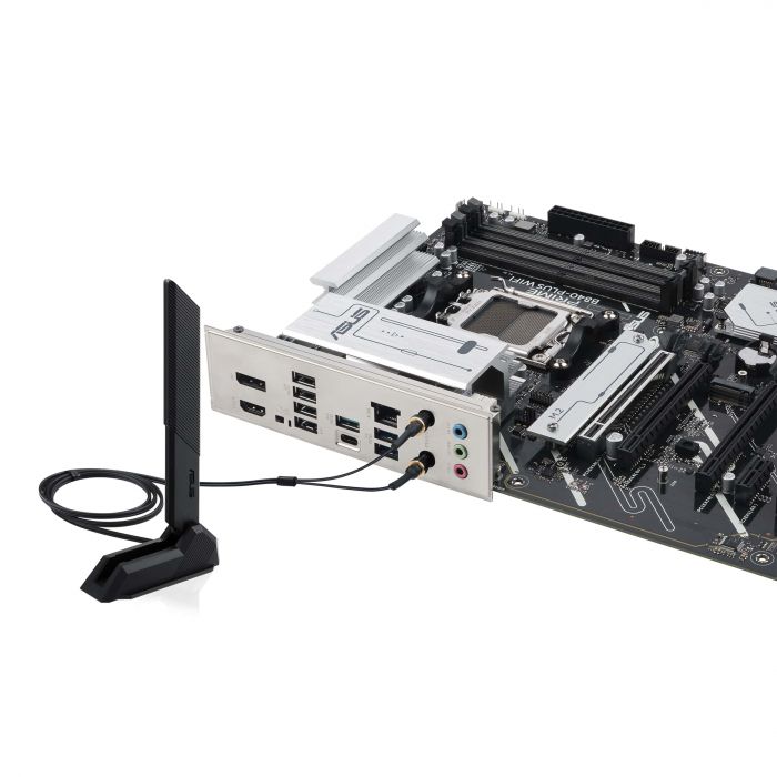 Материнcька плата ASUS PRIME B840-PLUS WIFI sAM5 B840 4xDDR5 M.2 HDMI DP WiFi BT ATX