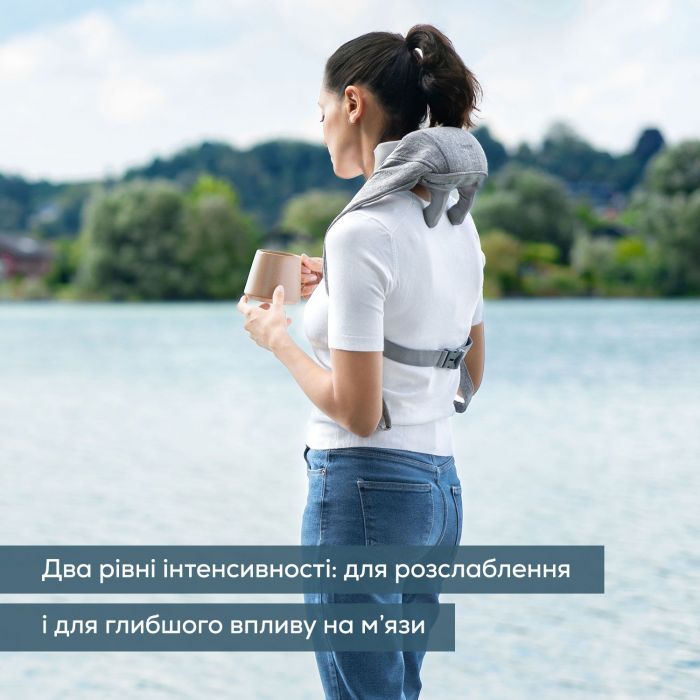 Масажер Beurer для тіла, літій- іонний акум., вага - 1,159кг, змінний чохол, сірий