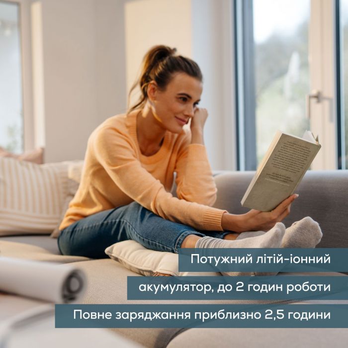 Масажна подушка Beurer для плечей, шиї, спини, ніг, літій- іонний акум., вага - 1,85кг, змінний чохол, бежевий