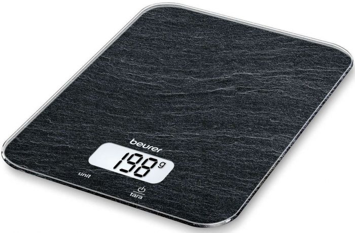 Ваги Beurer кухонні, 5кг, 1хCR2032, скло, чорний