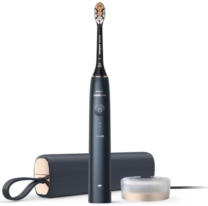 Щітка зубна електр. Philips, Sonicare DiamondClean Prestige 9900, 62т. колив/хв, насадок-1, SenseIQ, зарядний чохол, чорний