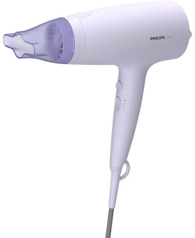 Фен Philips 3000 Series, 2100Вт, 3 режими, хол. обдув, ліловий