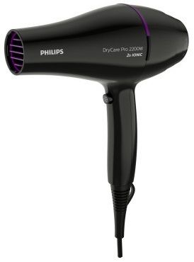 Фен Philips DryCare ACmotor, 2200Вт, 3 режими, дифузор, іоніз-я, хол. обдув, чорний