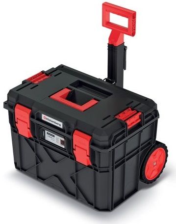 Ящик модульний для інструменту Kistenberg X Block PRO, на коліщатках, телескопічна ручка, 21", 54.6*38*40см, пластик