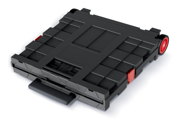 Ящик для інструменту складний Kistenberg, на коліщатках, телескопічна ручка, 16", 39.6*37*100.8см, пластик