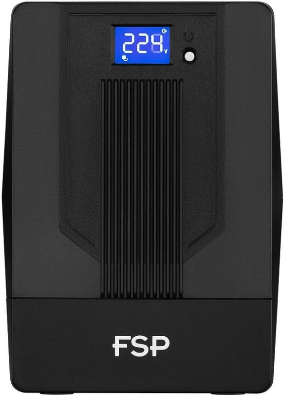 Джерело безперебійного живлення FSP iFP1500, 1500VA/900W, LCD, RJ45, USB, 2xSchuko + 2xIEC