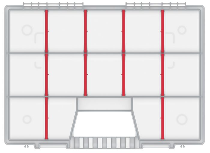 Органайзер Kistenberg NORT, 10 перегородок, 16", 39*29*6.5см, поліпропілен