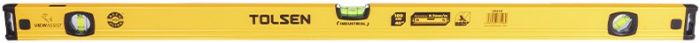 Рівень Tolsen, 80см, 3 капсули, алюмінієвий