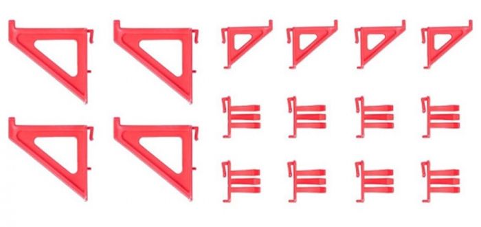 Гачкі для підвісної панелі Kistenberg KBH16, набір 16 од., 13*13см, пластик