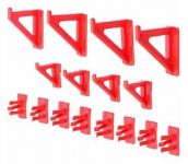 Гачкі для підвісної панелі Kistenberg KBH16, набір 16 од., 13*13см, пластик