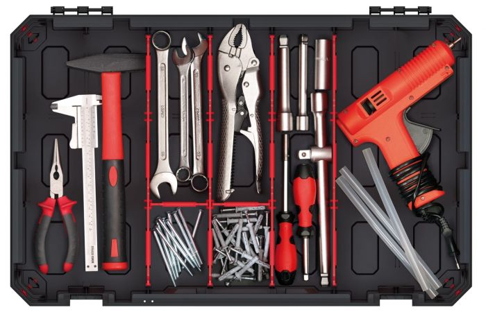 Органайзер Kistenberg TITAN, 20 перегородок, 24", 59.8*39*11см, пластик