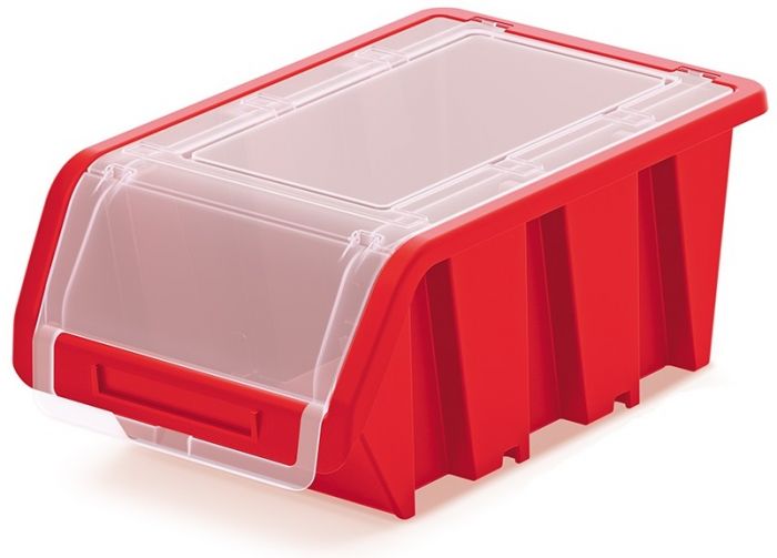 Контейнер для зберігання з кришкою Kistenberg TRUCK PLUS, червоний, 19.5*12*9см, пластик, червоний