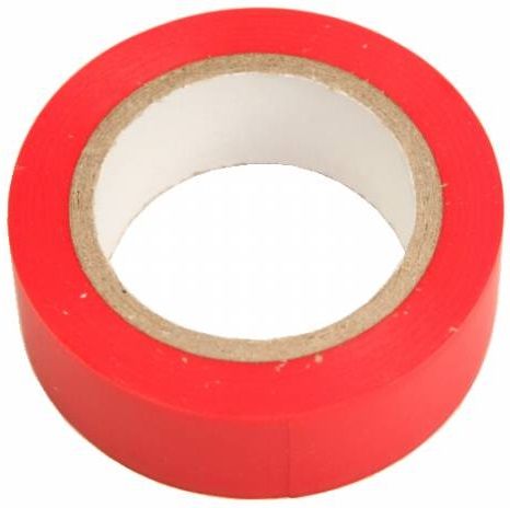 Стрічка ізоляційна Tolsen, 9,2м, 19x0.13мм, червона