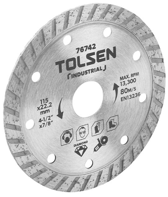 Диск алмазний Tolsen, універсальний, 230х22.2мм