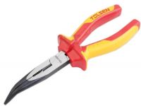 Плоскогубці подовжені вигнуті Tolsen Premium VDE, діелектричні, 160мм