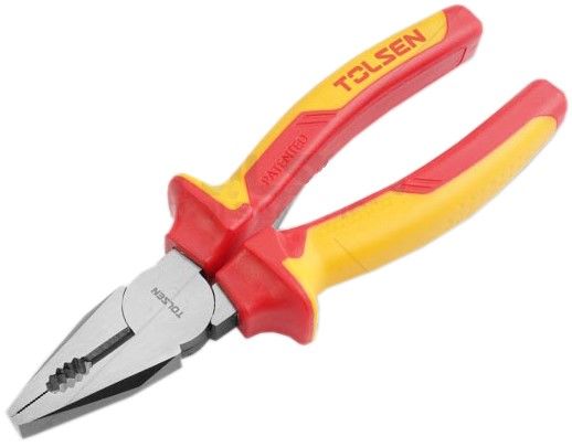 Плоскогубці комбіновані Tolsen Premium, діелектричні, для робіт під напругою 1000В, 200мм, CrV