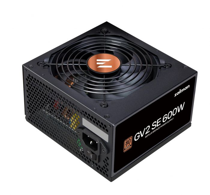 Блок живлення Zalman GV2SE  (600W) 88%, 80+ Bronze, 120мм, 1xMB 24pin(20+4), 1xCPU(4pin+ 8pin), 4xMolex, 6xSATA, 2xPCIe 8pin(6+2)