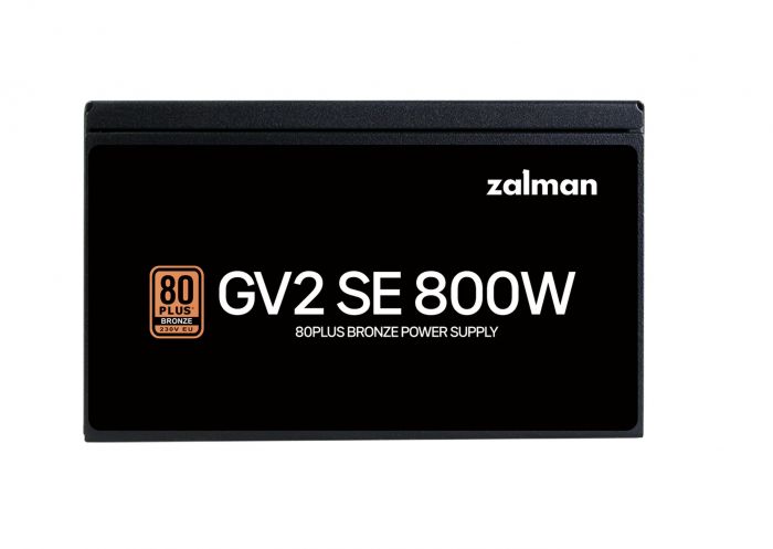 Блок живлення Zalman GV2SE  (800W) 88%, 80+ Bronze, 120мм, 1xMB 24pin(20+4), 1xCPU(4+4 pin + 8pin), 4xMolex, 8xSATA, 4xPCIe 8pin(6+2)