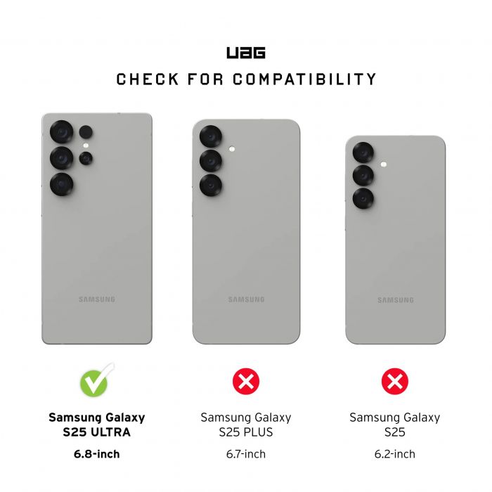 Чохол UAG для Samsung Galaxy S25 Ultra, Plasma XTE with Magnet, Black/Orange