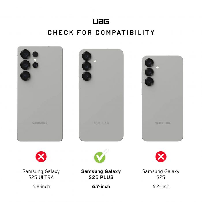 Чохол UAG для Samsung Galaxy S25+, Plasma XTE with Magnet, Ash/Titanium