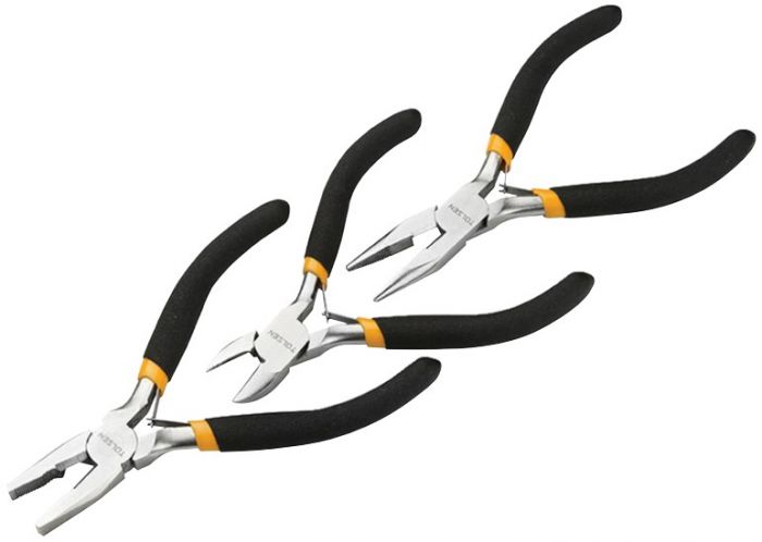 Плоскогубці Tolsen набір 3 шт, комбіновані, подовжені, бокорізи