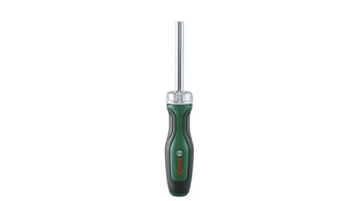 Викрутка Bosch з тріскачкою, 18 біт, 225мм, сталь CrV