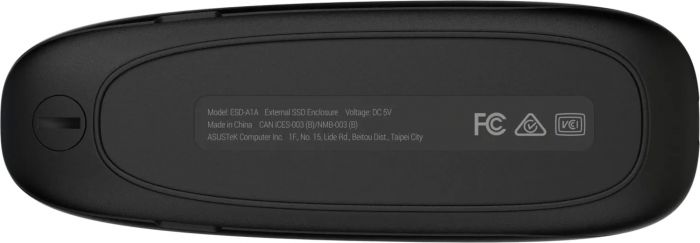 Портативний корпус ASUS для SSD COBBLE/BLK/G/AS/ESD-A1A/BLK/G/ PCIe NVMe M.2 2230/2242/2260/2280 USB Type-C 3.2 Gen 2x1
