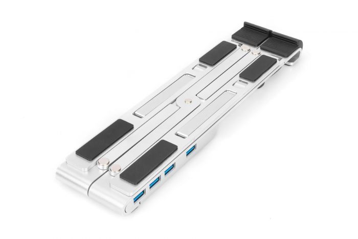 Підставка для ноутбука DIGITUS Variable Notebook Stand, до 17'', USB-C Dock 5-Port, сіра