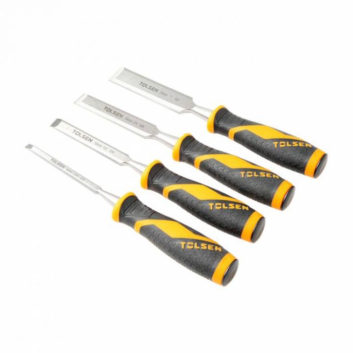 Стамеска Tolsen Профі, набір 4шт, 6-13-19-25 мм, 125мм, CrV
