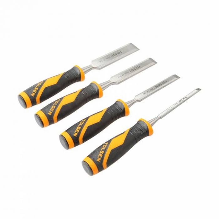 Стамеска Tolsen Профі, набір 4шт, 6-13-19-25 мм, 125мм, CrV
